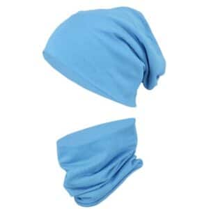 TupTam Kinder Beanie Mütze Schlauchschal Set hellblau