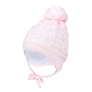 TupTam Baby Winter Mütze zum Binden hellrosa