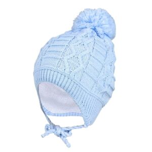 TupTam Baby Winter Mütze zum Binden hellblau