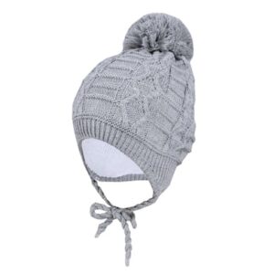 TupTam Baby Winter Mütze zum Binden grau