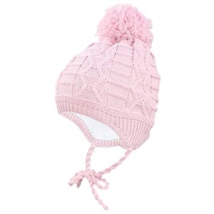 TupTam Baby Winter Mütze zum Binden rosa