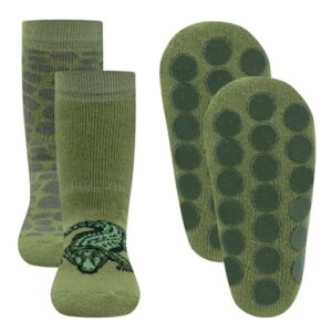 Ewers Stoppersocken 2er-Pack Krokodil grün