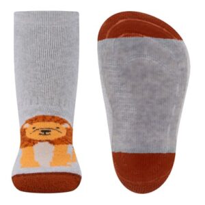 Ewers Stoppersocken Softstep Löwe hellsilber melange