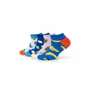 Happy Socks Sneakersocken 4-Pack Kids Low Car-Lunch Time multi_coloured