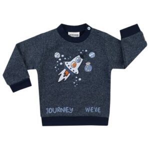 JACKY Sweatshirt SPACE JOURNEY dunkelblau melange