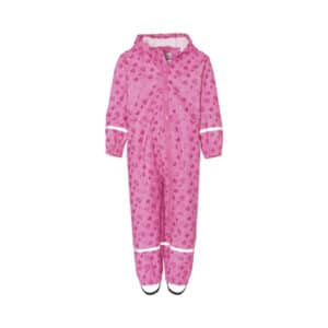 Playshoes Regen-Overall Herzchen pink