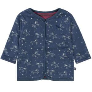 STACCATO Girls Wendejacke soft marine gemustert