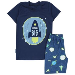 TupTam Kinder Jungen Pyjama Set Kurzarm 2-teilig Sommer grün/blau