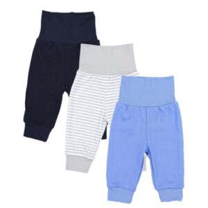 TupTam Baby Jungen Lange Pumphose 3er Pack dunkelblau