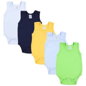 TupTam Baby Jungen Achselbody 5er Pack gelb/grün