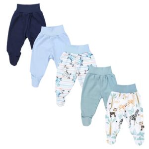 TupTam Baby Hose mit Fuß 5er Pack hellblau