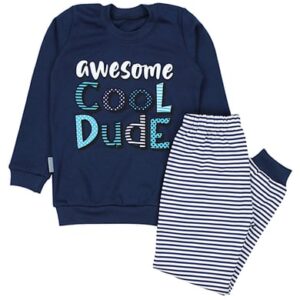 TupTam Kinder Jungen Pyjama Set Langarm 2-teilig dunkelblau