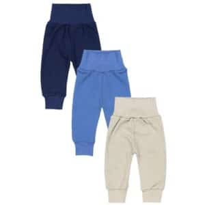 TupTam Baby Jungen Lange Pumphose 3er Pack blau/beige