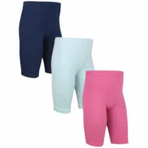 TupTam Mädchen Leggings Kurz Radlerhose 3er Pack rosa/blau