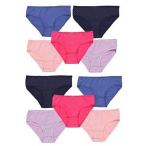TupTam Mädchen Slips mit Aufdruck 10er Pack rosa/blau