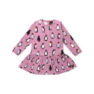 Villervalla Kleid Penguin Rosa