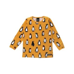 Villervalla Shirt Langarm Penguin Gelb