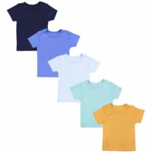TupTam Baby Kurzarm T-Shirt 5er Set blau