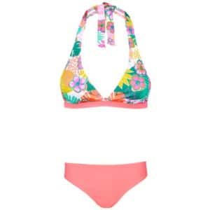 Aquarti Mädchen Bikini Set Zweiteilig Bikinislip Bustier rosa/blau