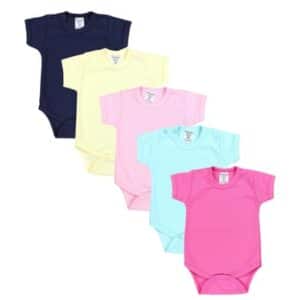 TupTam Mädchen Baby Body Kurzarm 5er Pack rosa/blau