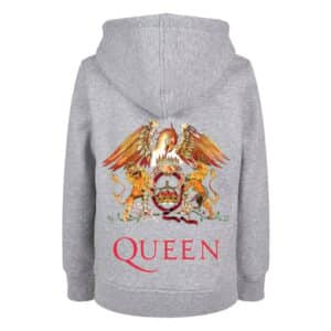 F4NT4STIC Basic Kids Hoodie Queen Classic Crest heathergrey