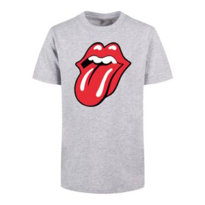 F4NT4STIC Basic Kids Tee The Rolling Stones Classic Tongue heathergrey