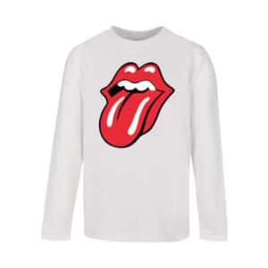 F4NT4STIC Longsleeve Shirt The Rolling Stones Classic Tongue weiß