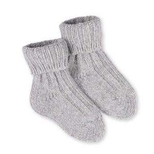 Hofbrucker Baby Socken Kaschmir Babysocken Hellgrau