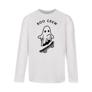 F4NT4STIC Longsleeve Shirt Boo Crew Halloween weiß