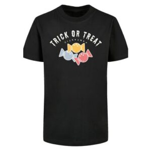 F4NT4STIC Basic Kids Tee Trick Or Treat Halloween schwarz