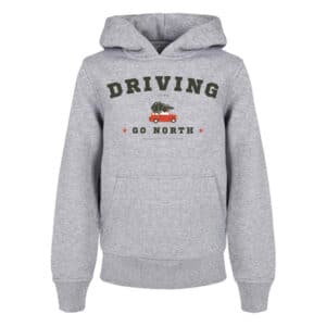 F4NT4STIC Basic Kids Hoodie Driving Home Weihnachten heathergrey