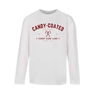 F4NT4STIC Longsleeve Shirt Weihnachten Candy Coated Christmas weiß