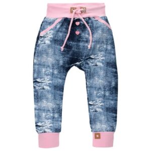 Land Juwelen Hose Handmade blau rosa