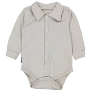 TupTam Baby Jungen Langarm Kurzarm Body mit Kragen beige