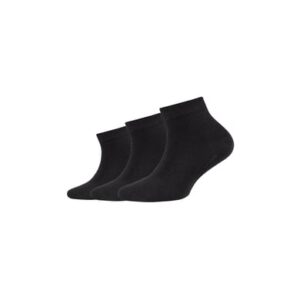 Camano Socken Children ca-soft organic Quarter 3er-Pack black