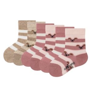 Camano Baby Socken 6er-Pack rose