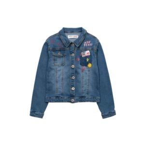 MINOTI Jeansjacke mit Aufnähern Denim-Blau