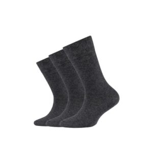 Camano Socken Children ca-soft organic 3er-Pack anthracite