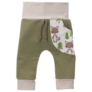 Puschel-Design Hose Handmade khaki