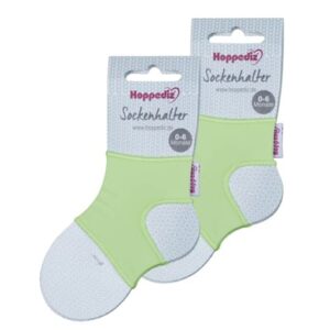 Hoppediz Babysocken Sockenhalter 2-er Set grün