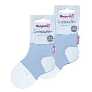 Hoppediz Babysocken Sockenhalter 2-er Set blau