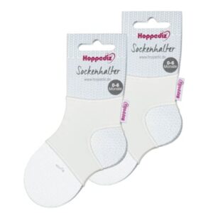 Hoppediz Babysocken Sockenhalter 2-er Set creme