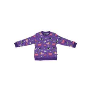 Smafolk Langarmshirt Bauernhof purple heart