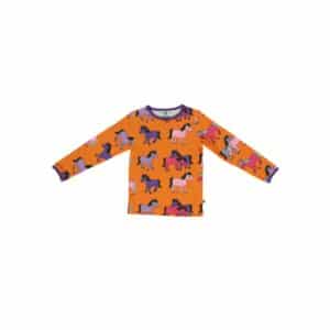 Smafolk Langarmshirt Pferd orange