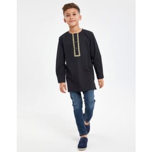 Threadboys Langarmhemd TBB Woven Eid Walsh Black