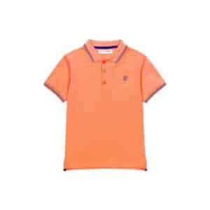 MINOTI Poloshirt mit Kontrastelementen Orange