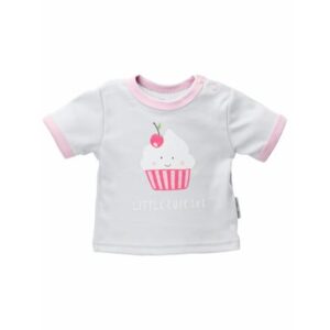 Baby Sweets Shirt Kurzarm Little Cupcake grau rosa