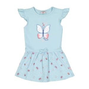 Salt and Pepper Kleid hellblau Butterfly