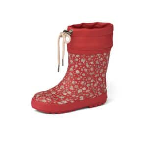 Wheat Gummistiefel Thermo Print red flowers