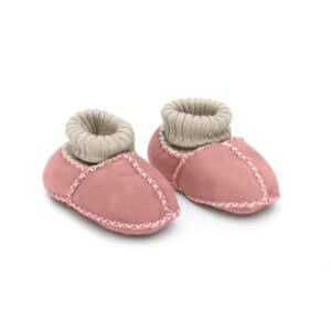 kindsgard Babylammfell Schuhe stovly rosa